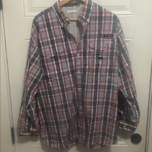 Columbia Red and Blue Checkered Shirt